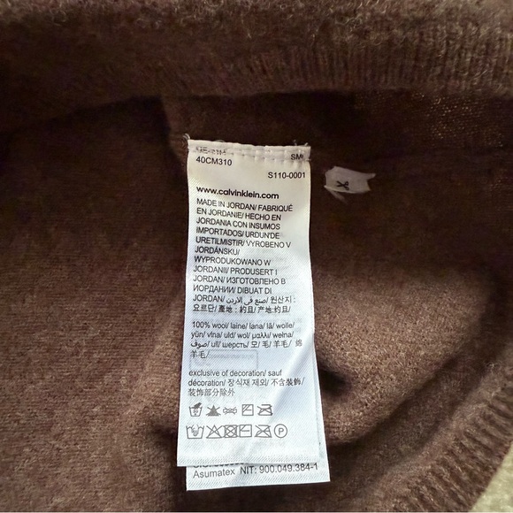 EUC Calvin Klein wool hoodie sweater - Picture 4 of 8